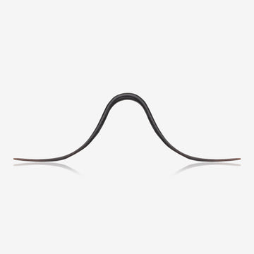 Mouthbrow Mustache Organic Horn Septum Bar-Black